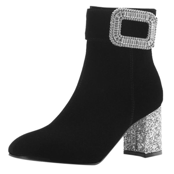 winter boots women short plush crystal ankle boots super high heels shoes female pointed toe platform shoes bota feminina 2019, Black
winter boots women short plush crystal ankle boots super high heels shoes female pointed toe platform shoes bota feminina 2019, Black