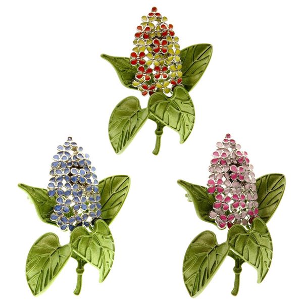 csxjd lilac tricolor brooch vintage brooch womens wedding accessories, Gray
csxjd lilac tricolor brooch vintage brooch womens wedding accessories, Gray