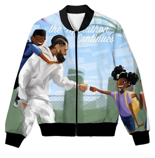 real american size nipsey the marathon continue 3d sublimation print zipper up jacket plus size 4xl 5xl 6xl, Black;brown
real american size nipsey the marathon continue 3d sublimation print zipper up jacket plus size 4xl 5xl 6xl, Black;brown