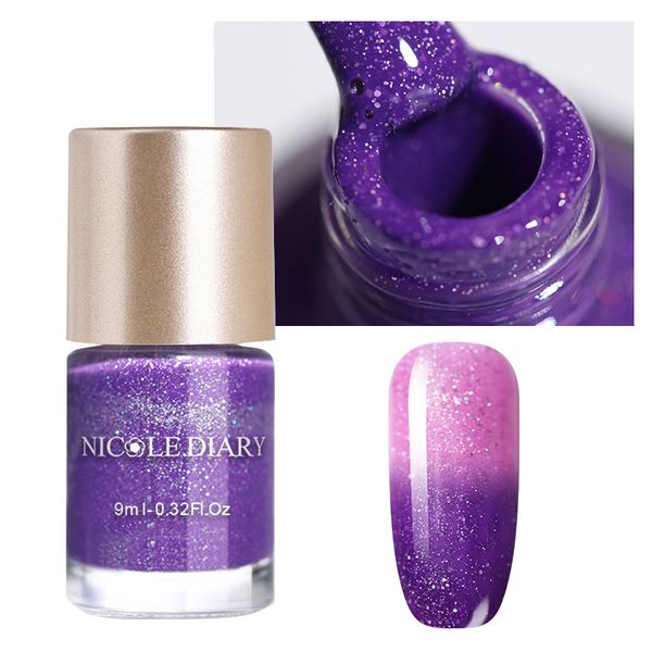nail polish nicole diary 9ml temperature changing color gradient glitter varnish thermal lacquer
nail polish nicole diary 9ml temperature changing color gradient glitter varnish thermal lacquer