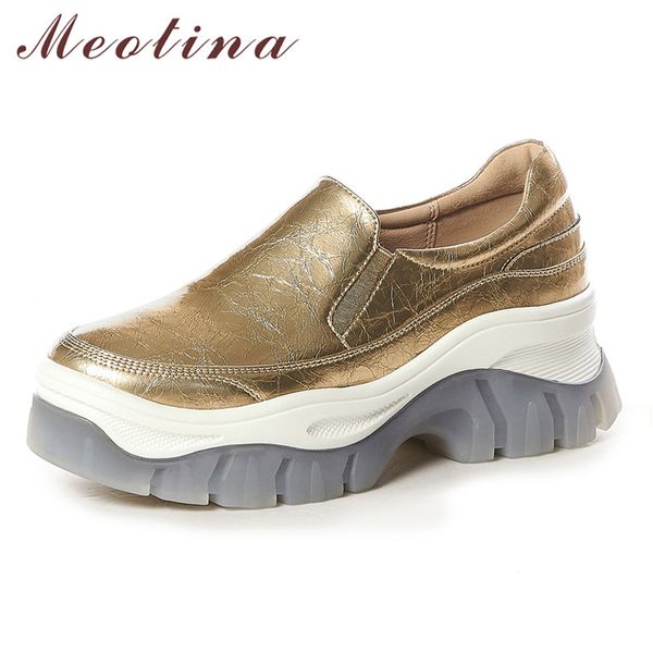meotina women flats genuine leather sneakers shoes cow leather flat platform shoes casual round toe lady fall gold size 39, Black
meotina women flats genuine leather sneakers shoes cow leather flat platform shoes casual round toe lady fall gold size 39, Black