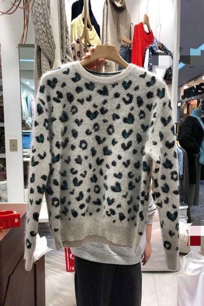 autumn and winter new leopard pullover women's korean contrast jacquard women's sweater knitwear women sweaters and pullovers, White;black
autumn and winter new leopard pullover women's korean contrast jacquard women's sweater knitwear women sweaters and pullovers, White;black