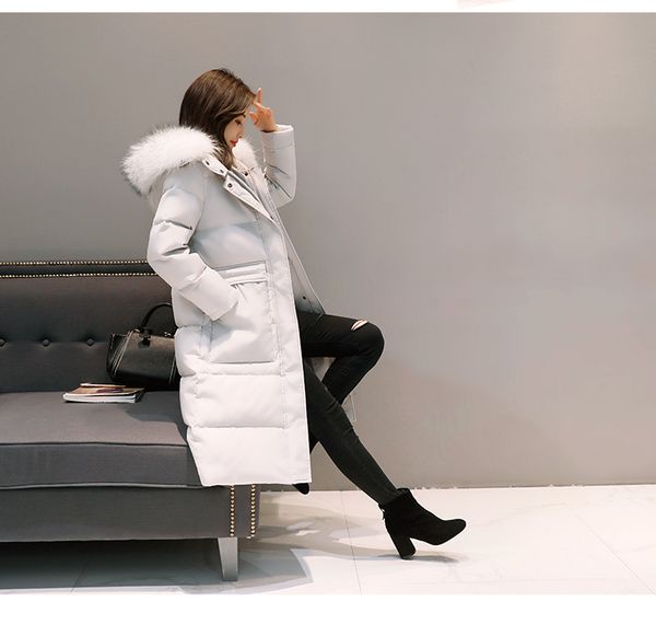 теплый женский белый утка вниз куртка padded женщины длинные ветровки snow winter coat женский меховой воротник куртки с капюшоном casacos l, Black
теплый женский белый утка вниз куртка padded женщины длинные ветровки snow winter coat женский меховой воротник куртки с капюшоном casacos l, Black