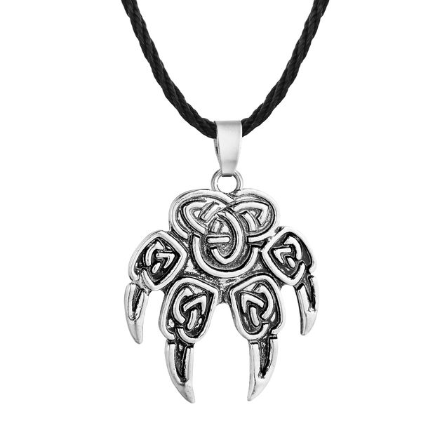 jewelry personality retro zinc alloy casting wolf claw pendant viking european and american necklace  come and get it, Silver
jewelry personality retro zinc alloy casting wolf claw pendant viking european and american necklace  come and get it, Silver