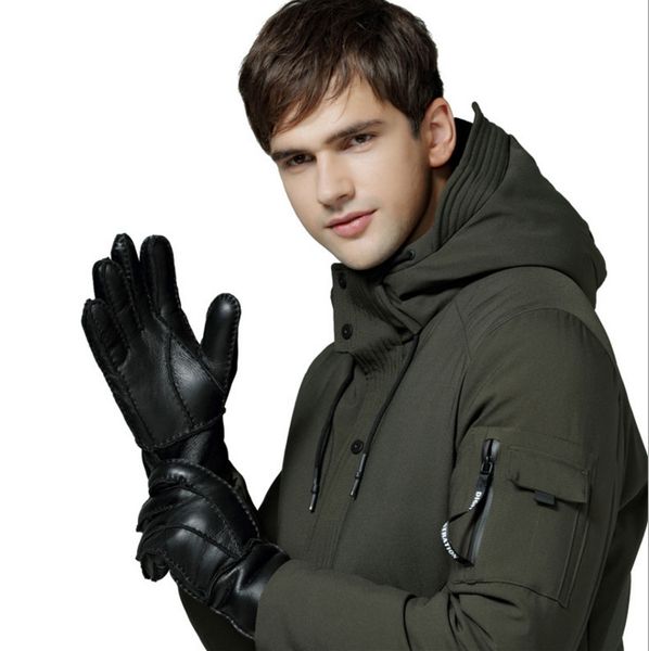 fashion--men ' leather gloves warm gloves men ' wool gloves quality assurance, Blue;gray
fashion--men ' leather gloves warm gloves men ' wool gloves quality assurance, Blue;gray