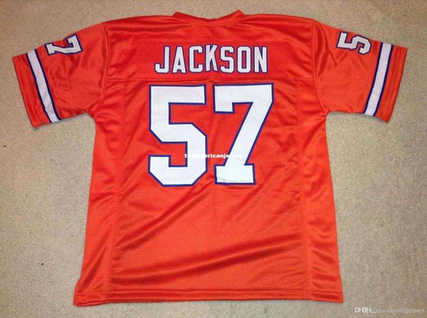 retro custom sewn stitched #57 tom jackson orange mitchell & ness jersey s-5xl,6xl men's football jerseys rugby, Black;blue 
retro custom sewn stitched #57 tom jackson orange mitchell & ness jersey s-5xl,6xl men's football jerseys rugby, Black;blue