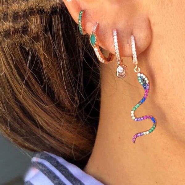 rainbow cz dangle earring snake charm cute animal fashion women jewelry rose gold silver plated colorful cz women jewelry, Golden;silver
rainbow cz dangle earring snake charm cute animal fashion women jewelry rose gold silver plated colorful cz women jewelry, Golden;silver