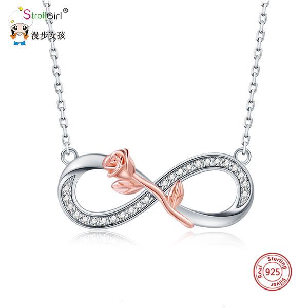 strollgirl authentic 925 silver rose necklace luxurious infinity symbol necklaces & pendant fashion jewelry valentine gifts new
strollgirl authentic 925 silver rose necklace luxurious infinity symbol necklaces & pendant fashion jewelry valentine gifts new