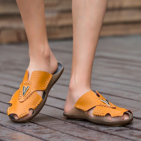 mens casual leather sandals summer beach slipper mens comfort outdoor shoes fashion lightweight trail water sandal, Black
mens casual leather sandals summer beach slipper mens comfort outdoor shoes fashion lightweight trail water sandal, Black