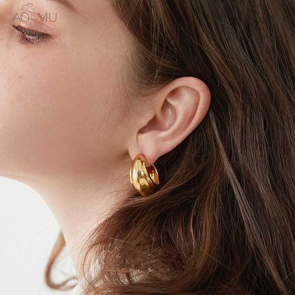 aomu new large width simple geometric c shape irregular golden metal copper plating round circle earrings for women men jewelry, Golden;silver
aomu new large width simple geometric c shape irregular golden metal copper plating round circle earrings for women men jewelry, Golden;silver