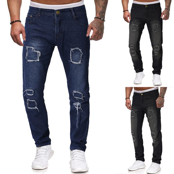 2019 new style fashion men's casual jeans destroyed denim knee length hole ripped pants sales 2019, Black
2019 new style fashion men's casual jeans destroyed denim knee length hole ripped pants sales 2019, Black