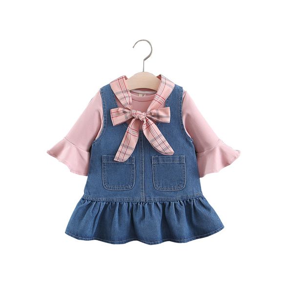 baby girls spring dress two piece t shirt and dress child autumn clothing, Red;yellow
baby girls spring dress two piece t shirt and dress child autumn clothing, Red;yellow