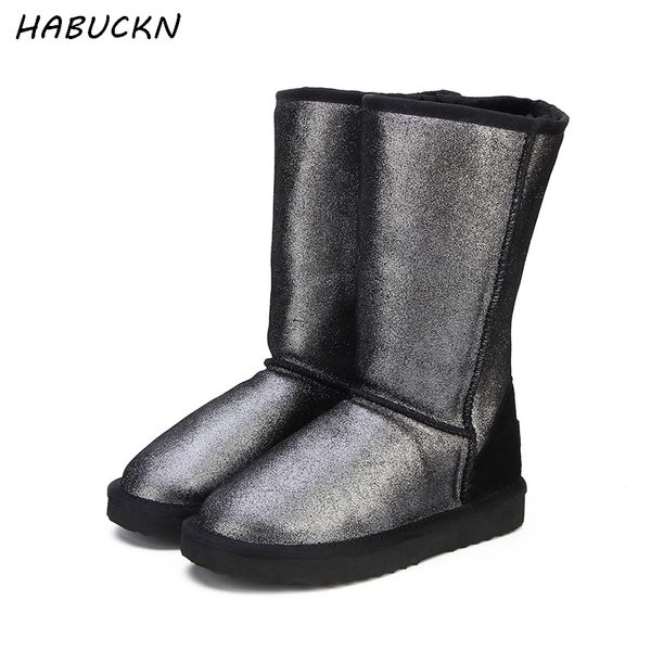 habuckn genuine leather snow boots for women waterproof high winter boots warm women long us 3-13, Black
habuckn genuine leather snow boots for women waterproof high winter boots warm women long us 3-13, Black