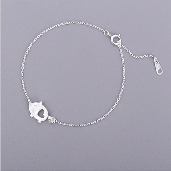 personalized 925 sterling silver jewelry bracelets drawing small cute pig lovely female hollow heart bracelet pulsera de plata, Golden;silver
personalized 925 sterling silver jewelry bracelets drawing small cute pig lovely female hollow heart bracelet pulsera de plata, Golden;silver