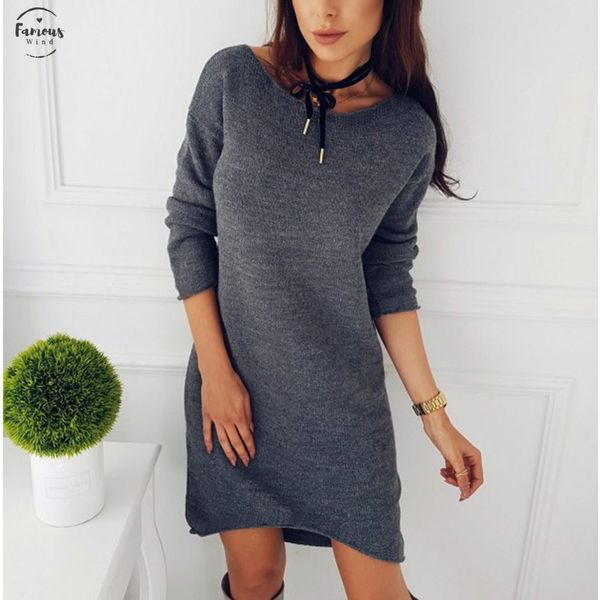 sweater dress 2020 autumn winter casual long sleeve women pullover the neck mujer jumper nov0130 party dresses, Black;gray
sweater dress 2020 autumn winter casual long sleeve women pullover the neck mujer jumper nov0130 party dresses, Black;gray