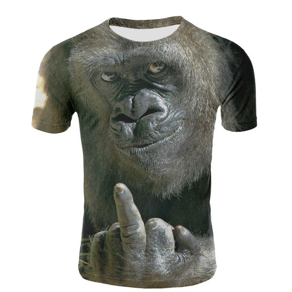 men's t-shirts men animal t shirt orangutan/monkey 3d print tshirt funny tees short sleeve o-neck summer clothes xxs-4xl, White;black
men's t-shirts men animal t shirt orangutan/monkey 3d print tshirt funny tees short sleeve o-neck summer clothes xxs-4xl, White;black