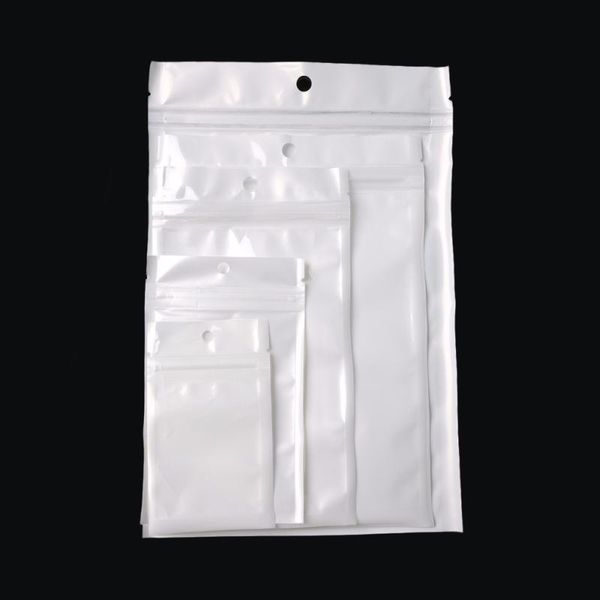white clear self seal zipper plastic retail packaging poly pouches bags package with hang hole
white clear self seal zipper plastic retail packaging poly pouches bags package with hang hole