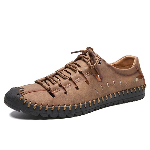 men sandals quality nubuck leather men summer shoes classics comfort beach sandals hollow men shoes foot wear, Black
men sandals quality nubuck leather men summer shoes classics comfort beach sandals hollow men shoes foot wear, Black