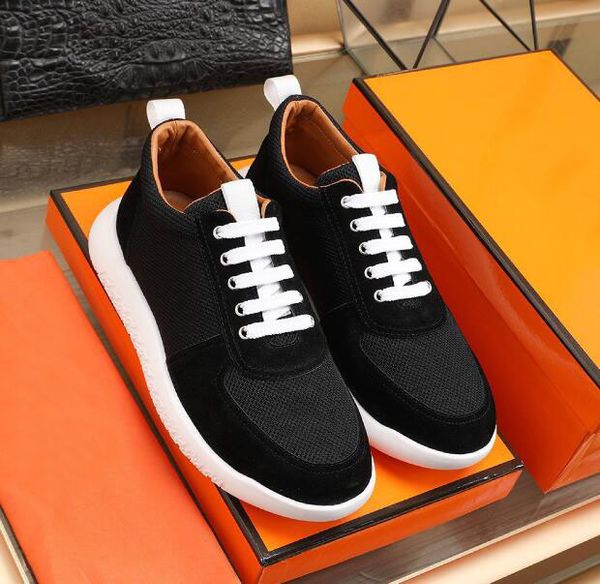 luxury new h mens breathable mesh fabric walk genuine leather lace up casual shoes sneakers size 38-44, Black
luxury new h mens breathable mesh fabric walk genuine leather lace up casual shoes sneakers size 38-44, Black