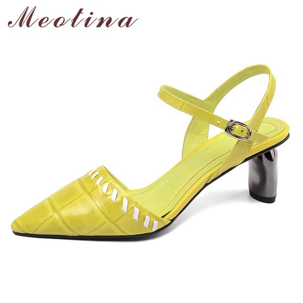 meotina sheepskin high heels women pumps natural genuine leather strange style high heel shoes buckle pointed toe shoes lady 39, Black
meotina sheepskin high heels women pumps natural genuine leather strange style high heel shoes buckle pointed toe shoes lady 39, Black