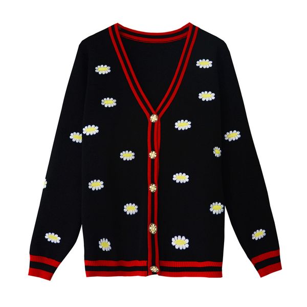 2020 milan runway sweater v neck long sleeve women's sweater high end jacquard cardigan women designer sweater 0418-4, White;black
2020 milan runway sweater v neck long sleeve women's sweater high end jacquard cardigan women designer sweater 0418-4, White;black