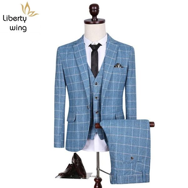 new brand casual plaid gentleman korean trend male bridegroom slim fit suits for men 3 piece (jacket+pants+vest, White;black
new brand casual plaid gentleman korean trend male bridegroom slim fit suits for men 3 piece (jacket+pants+vest, White;black