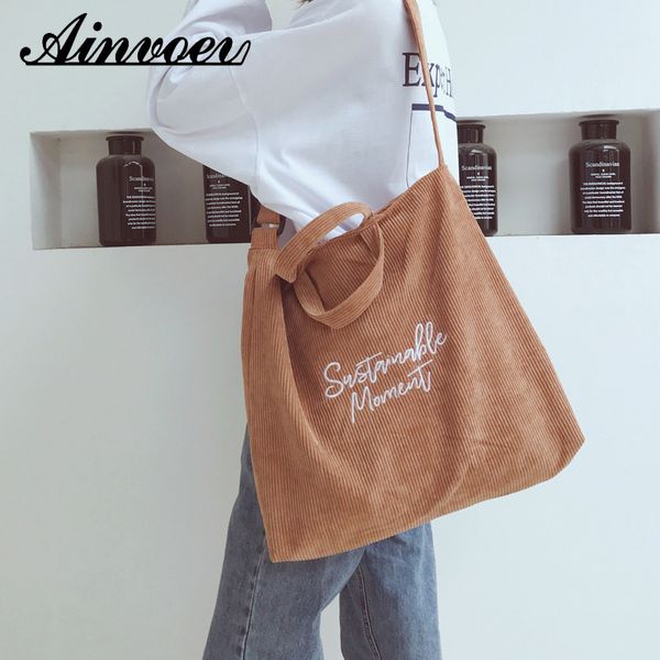 ainvoev handbag large capacity zipper totes soft embroidery messenger bag women corduroy shoulder bags female eco cloth
ainvoev handbag large capacity zipper totes soft embroidery messenger bag women corduroy shoulder bags female eco cloth