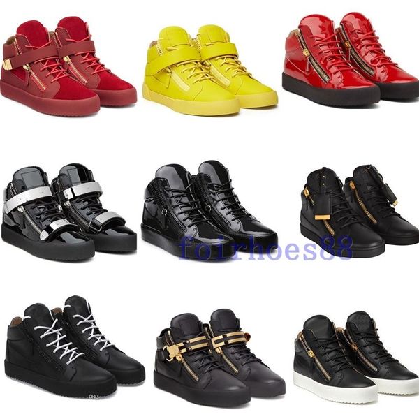 new zip italy designer shoes genuine leather casual shoes golden zipper men and women high sneakers trainers size 36-47, Black
new zip italy designer shoes genuine leather casual shoes golden zipper men and women high sneakers trainers size 36-47, Black