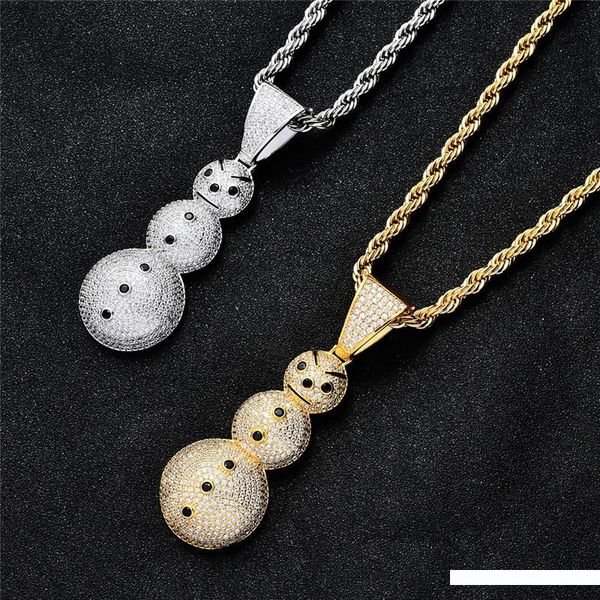 christmas snowman pendant necklace men hip hop jewellry gold silver bling cubic zirconia rappers hiphop jewelry necklace 18k
christmas snowman pendant necklace men hip hop jewellry gold silver bling cubic zirconia rappers hiphop jewelry necklace 18k