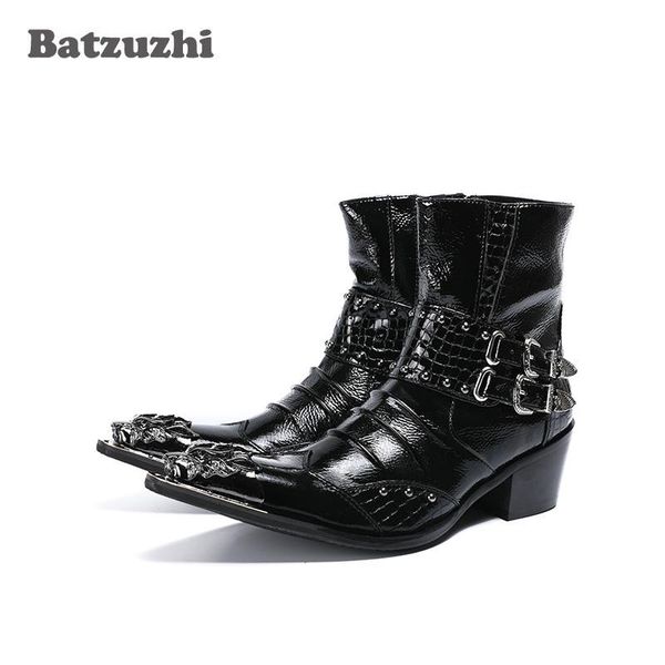 zapatos de hombre 6.5 см высота увеличена мужчины сапоги металлические острым носом кожа Bo
zapatos de hombre 6.5 см высота увеличена мужчины сапоги металлические острым носом кожа Bo