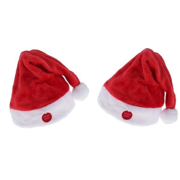 2 pieces santa claus hat electric velvet balancing with music christmas gift for children
2 pieces santa claus hat electric velvet balancing with music christmas gift for children