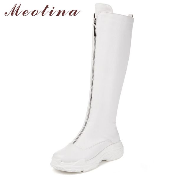 meotina winter knee high boots women zipper flat platform long boots fashion round toe tall shoes lady fall creepers big size 46, Black
meotina winter knee high boots women zipper flat platform long boots fashion round toe tall shoes lady fall creepers big size 46, Black