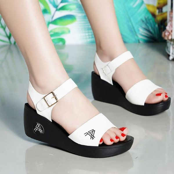 fashion fish mouth thick bottom platform sandals women shoes wedge buckle plus size sandals for woman zapatos de mujer drop, Black
fashion fish mouth thick bottom platform sandals women shoes wedge buckle plus size sandals for woman zapatos de mujer drop, Black