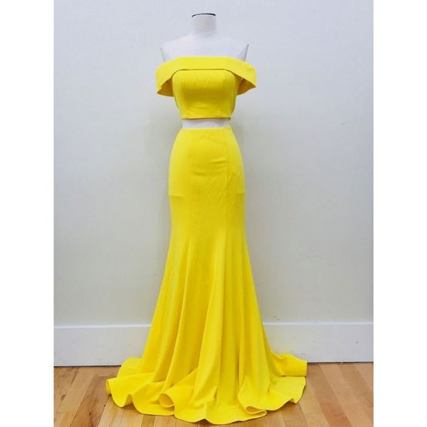 simple long mermaid evening prom dresses yellow 2 piece off the shoulder chiffon open back red carpet party dress formal gowns cheap, Black;red
simple long mermaid evening prom dresses yellow 2 piece off the shoulder chiffon open back red carpet party dress formal gowns cheap, Black;red