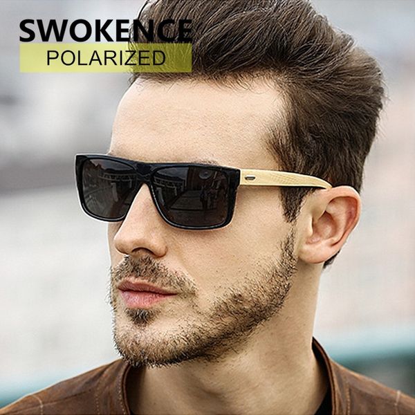 swokence polarized bamboo handmade sunglasses men women fashion brand designer rivet frame wood wooden sun glasses sc78, White;black
swokence polarized bamboo handmade sunglasses men women fashion brand designer rivet frame wood wooden sun glasses sc78, White;black