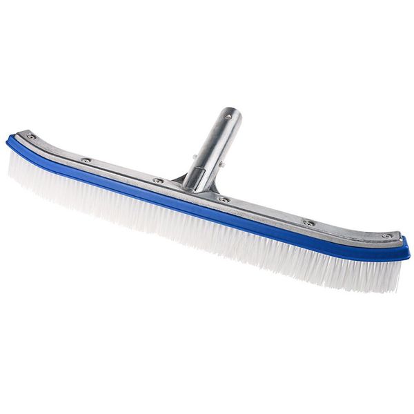 18 Inch Swimming Pool Brush Head Spa Algae Plastic Heavy Duty Broom Curved Tools Cleaning Equipment Swimming Pools Accessories