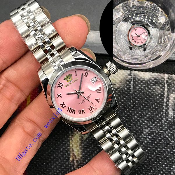 18 colors luxury women automatic watch stainless steel watchband pink suitable woman 28mm waterproof datejust watches, Slivery;brown
18 colors luxury women automatic watch stainless steel watchband pink suitable woman 28mm waterproof datejust watches, Slivery;brown