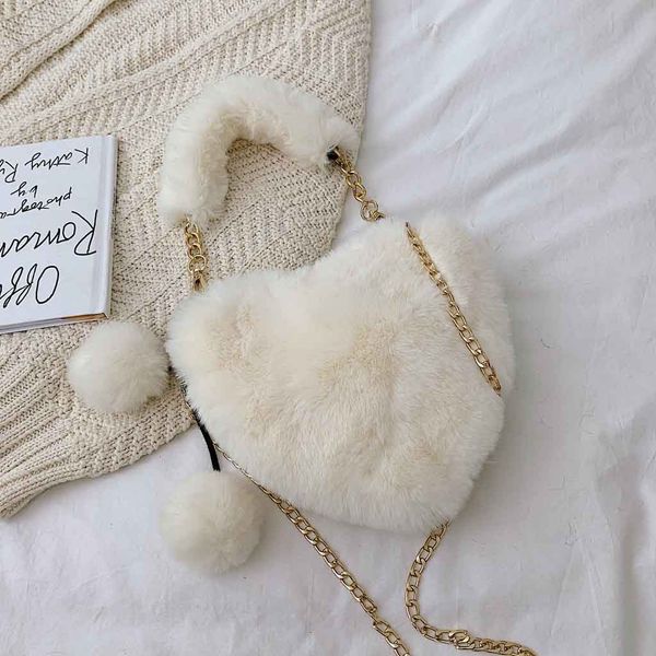 winter new fashion shoulder bag female women's heart-shaped soft plush shoulder messenger bag simple handbag wild small
winter new fashion shoulder bag female women's heart-shaped soft plush shoulder messenger bag simple handbag wild small