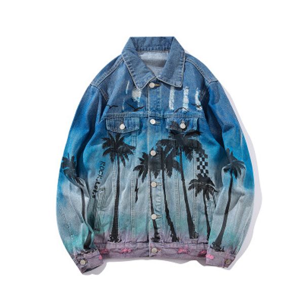 new fashion printing holes ripped men bomber jacket high street men's jeans jacket loose hiphop streetwear, Black;brown
new fashion printing holes ripped men bomber jacket high street men's jeans jacket loose hiphop streetwear, Black;brown
