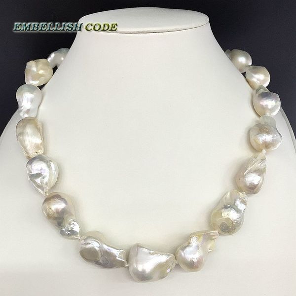 selling well white color large size tissue nucleated flame ball shape baroque pearl necklace freshwater 100% natural pearls, Silver
selling well white color large size tissue nucleated flame ball shape baroque pearl necklace freshwater 100% natural pearls, Silver