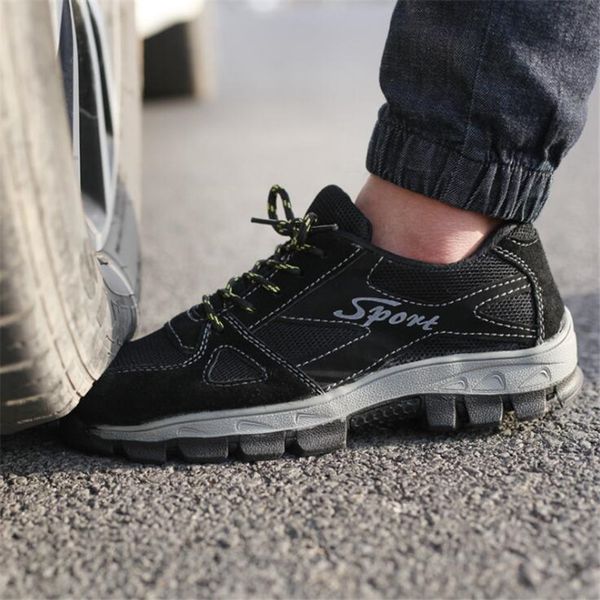 men's cattle suede safety shoes men's shoes breathable lightweight anti-smashing perforated mesh casual work steel toe, Black
men's cattle suede safety shoes men's shoes breathable lightweight anti-smashing perforated mesh casual work steel toe, Black