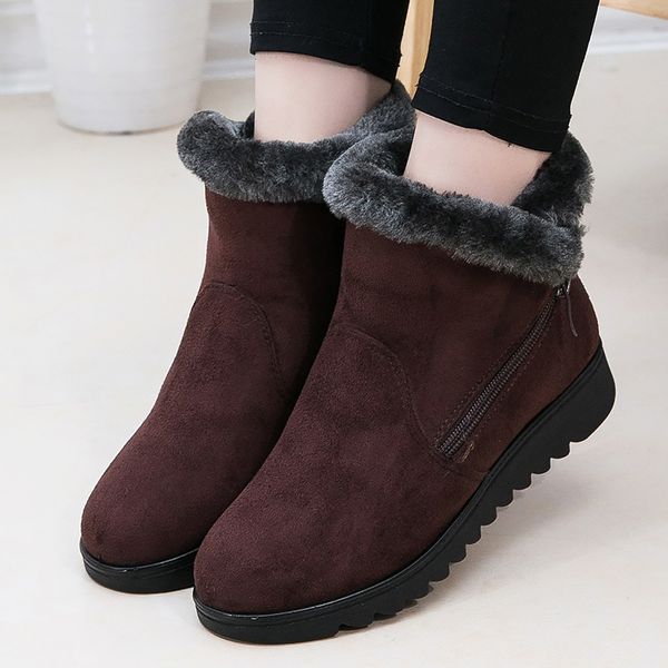 snow boots women short plush warm winter boots woman 2019 fashion ankle tpu flock zipper platform female, Black
snow boots women short plush warm winter boots woman 2019 fashion ankle tpu flock zipper platform female, Black