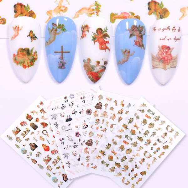 1 sheet 3d angel pattern nail sticker daisy colorful flower and leaf pattern nail decal stickers diy decoration, Black
1 sheet 3d angel pattern nail sticker daisy colorful flower and leaf pattern nail decal stickers diy decoration, Black