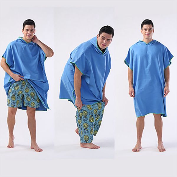 

super absorb changing bath robe quick-dry surf poncho towel with hood bath robe poncho  fit all
