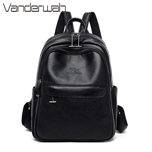 2020 casual leather women black backpack female casual school bags for girls shoulder bag women travel backpack mochila
2020 casual leather women black backpack female casual school bags for girls shoulder bag women travel backpack mochila