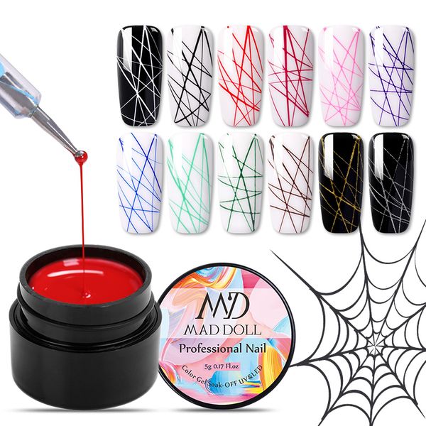 1 box mad doll 1 box spider uv gel polish elastic drawing gel purple yellow white mixed colors soak off nail art varnish, Red;pink
1 box mad doll 1 box spider uv gel polish elastic drawing gel purple yellow white mixed colors soak off nail art varnish, Red;pink