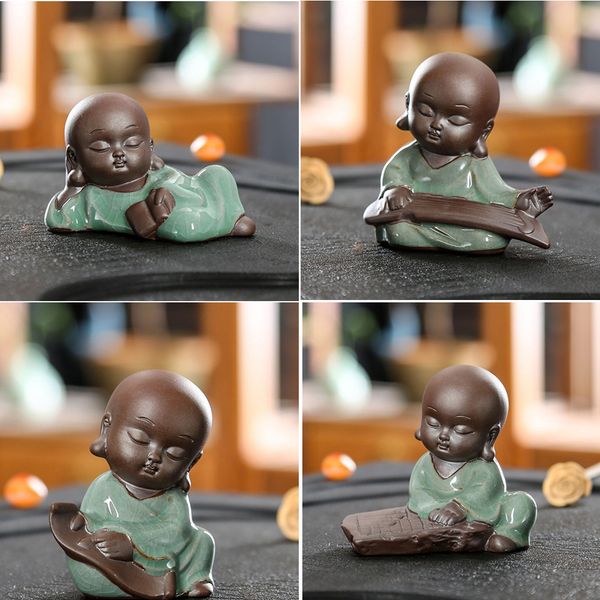 4pack small monks figurine, ceramic monks decorative ornaments, tea pet desk shelf decor collectible art
4pack small monks figurine, ceramic monks decorative ornaments, tea pet desk shelf decor collectible art