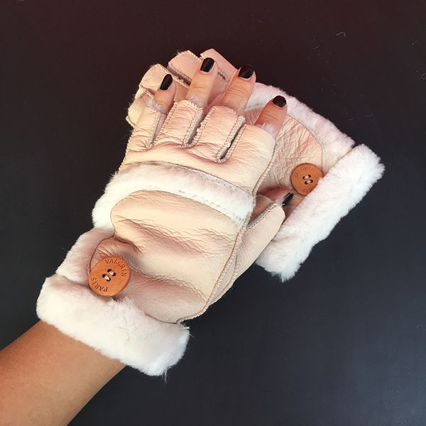 winter spring women' genuine leather gloves driving real fur half finger gloves fingerless gym fitness christmas giftn29, Blue;gray
winter spring women' genuine leather gloves driving real fur half finger gloves fingerless gym fitness christmas giftn29, Blue;gray