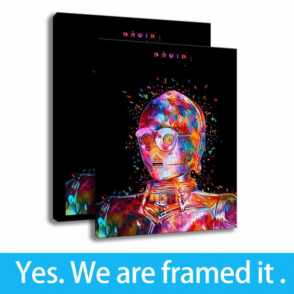 canvas painting colorful robot print kids room decor starry wars wall art framed art - ready to hang - support customization
canvas painting colorful robot print kids room decor starry wars wall art framed art - ready to hang - support customization