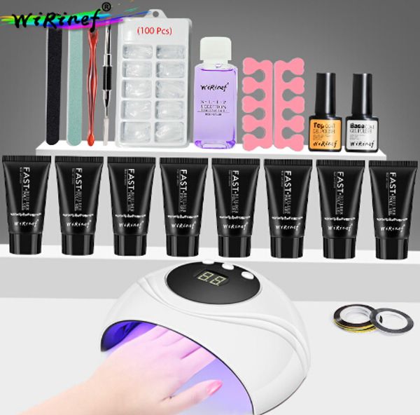 30g Acrylic Poly Gel Set Fast Extension Crystal Jelly Polygel Nail Camouflage UV LED Builder Gel Nail Art Lamp Kit
30g Acrylic Poly Gel Set Fast Extension Crystal Jelly Polygel Nail Camouflage UV LED Builder Gel Nail Art Lamp Kit